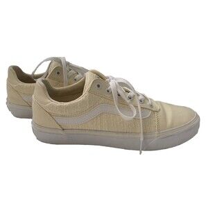 Vans Ortholite Deluxe Comfort Shoes Women's 10 Yellow W. Leather Accents  721356